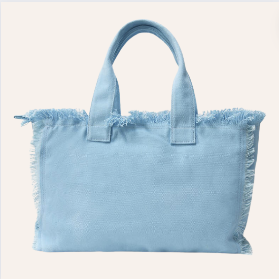 Fringe Canvas Tote Bag